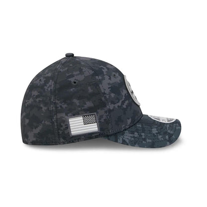 Pittsburgh Steelers New Era Black 2026 Salute To Service 39THIRTY M-Crown Stretch Hat