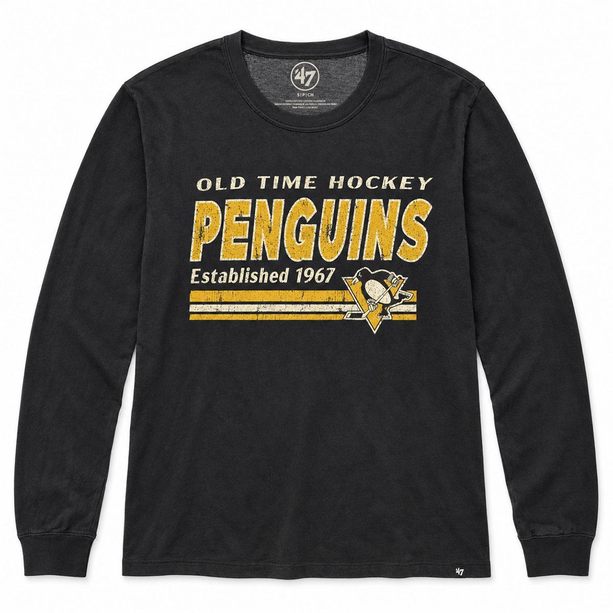 Pittsburgh Penguins Old Time Hockey Long Sleeve