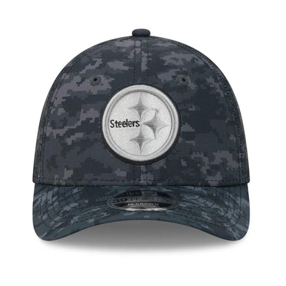 Pittsburgh Steelers New Era Black 2026 Salute To Service 39THIRTY M-Crown Stretch Hat
