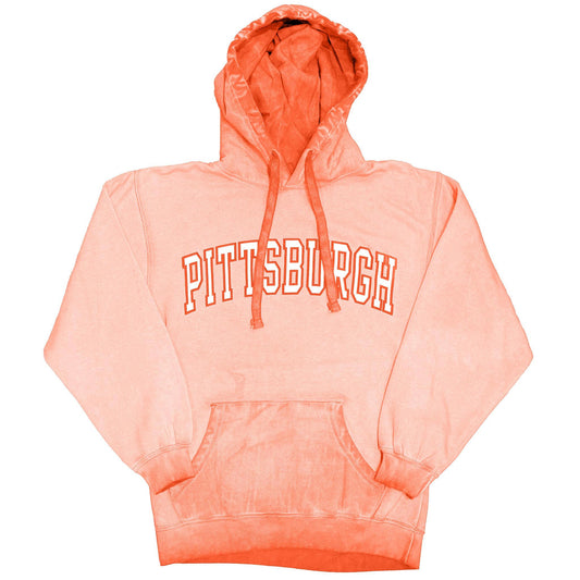 PITTSBURGH Vintage Washed Hoodie x Salmon
