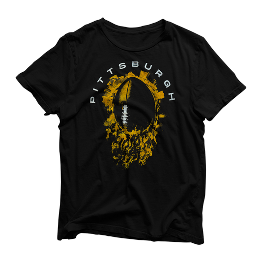 Flaming Football Tee