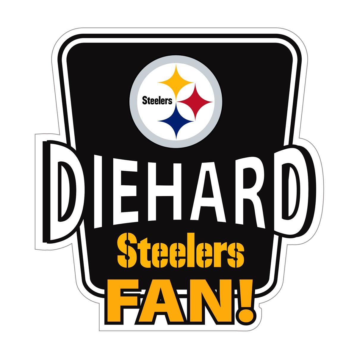 Pittsburgh Steelers Die-Hard Fan Auto Decal