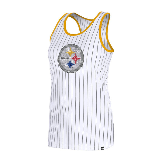 New Era Pittsburgh Steelers Women's Sequin Pinstripe Tank