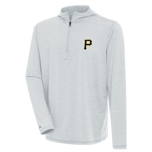 Pittsburgh Pirates Antigua Tidy 1/4 Zip Pullover Hoodie