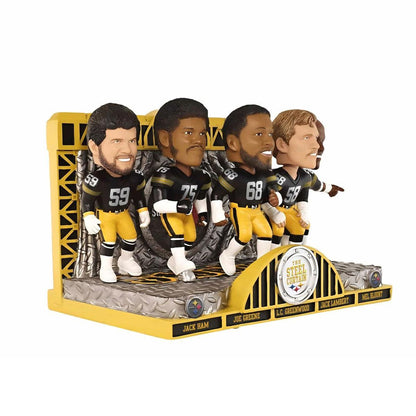 Pittsburgh Steelers Steel Curtain Defense Mini Bobblehead Scene