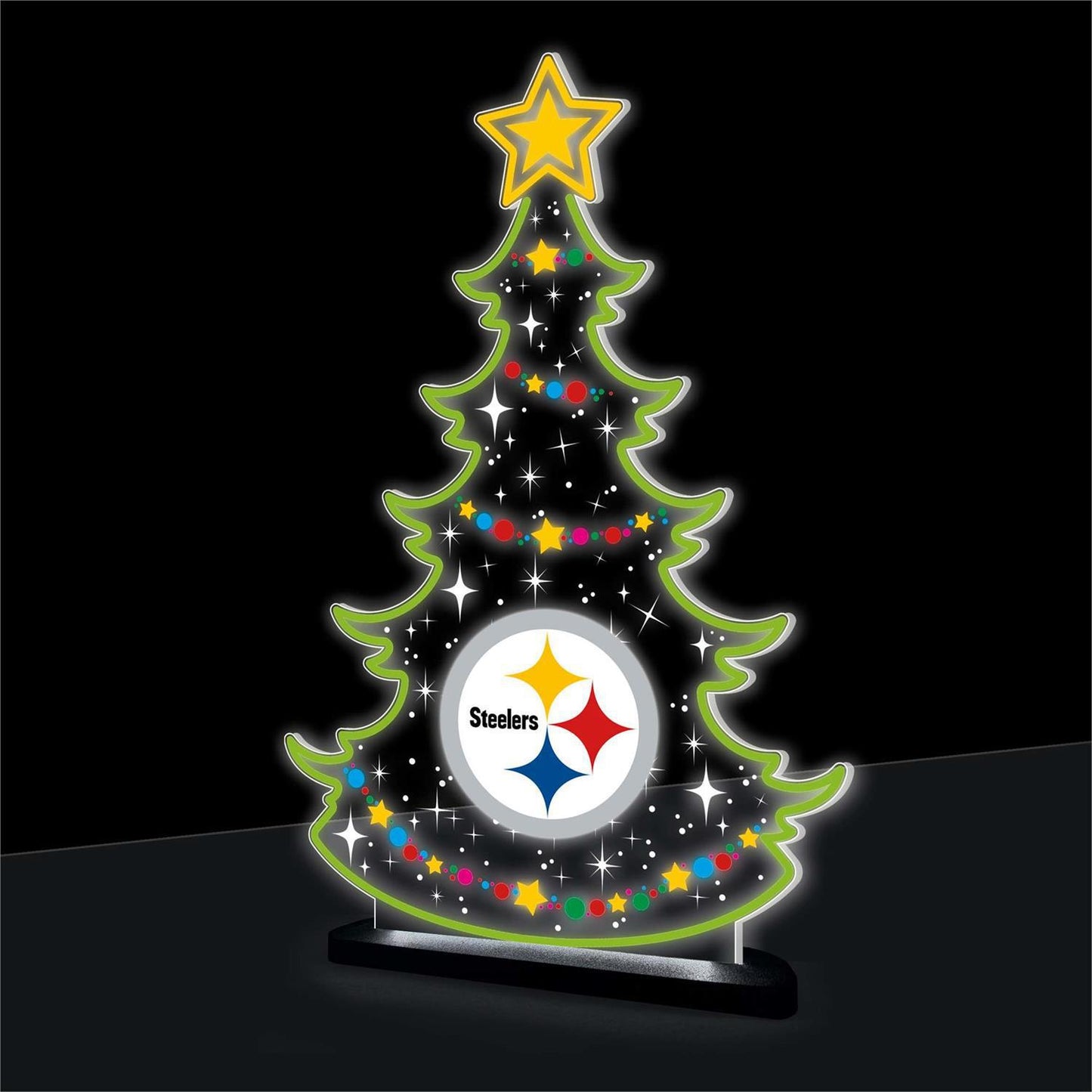 Pittsburgh Steelers NFL Football Holiday Tree Desklite