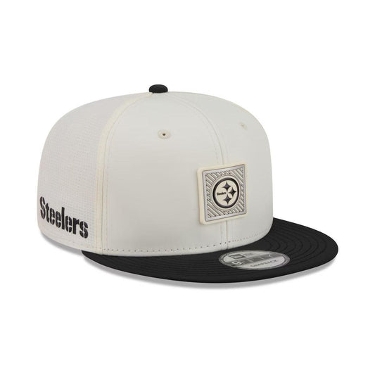 Pittsburgh Steelers 2026 NFL Training Camp 9FIFTY Cream/Black Snapback Hat