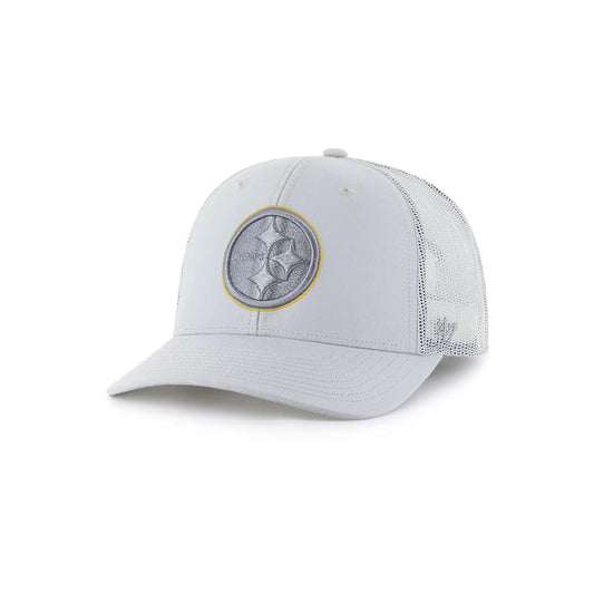 '47 Pittsburgh Steelers Strap Grey Trucker Adjustable Hat
