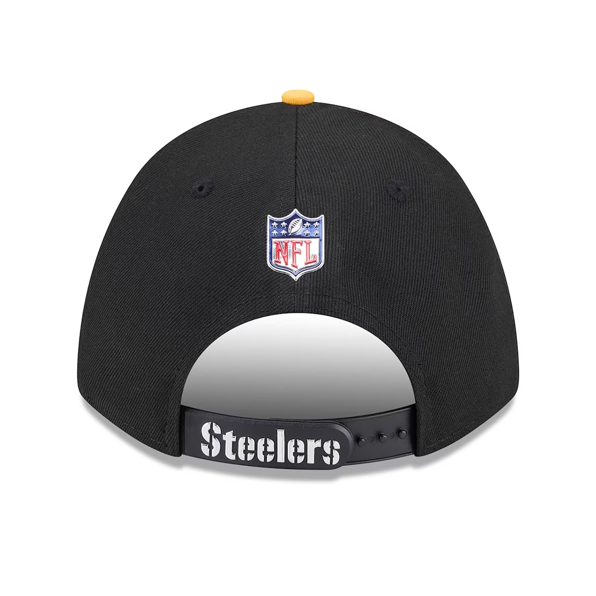 Pittsburgh Steelers New Era Black/Gold 2026 NFL Draft 9FORTY M-Crown Adjustable Hat