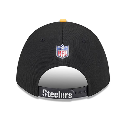 Pittsburgh Steelers New Era Black/Gold 2026 NFL Draft 9FORTY M-Crown Adjustable Hat