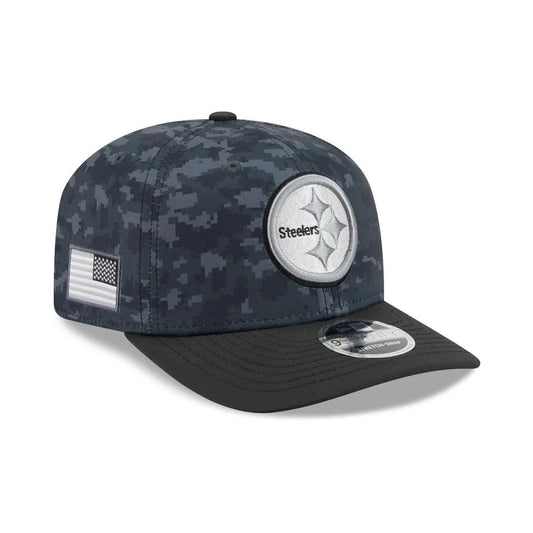 Pittsburgh Steelers New Era Black 2026 Salute To Service 9SEVENTY Adjustable Hat