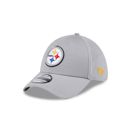 Pittsburgh Steelers Grey Perforated 39THIRTY Flex Hat
