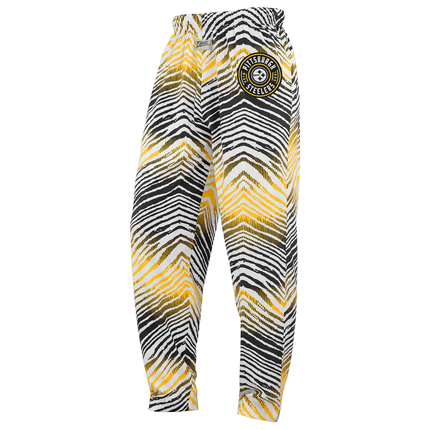 Pittsburgh Steelers Zubaz Z88 Embroidered Zebra Ombre TMC Pants