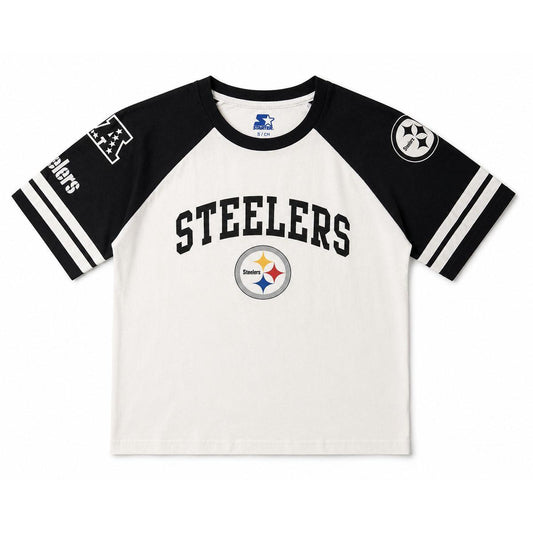 Pittsburgh Steelers Women's Striped AFC Top