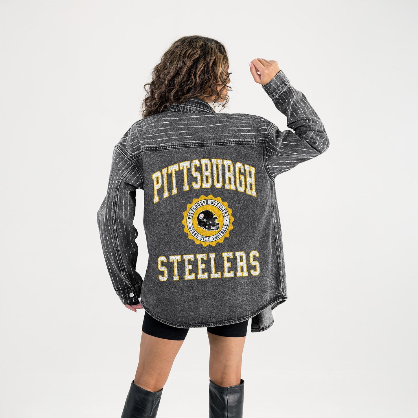 Pittsburgh Steelers Womens Gameday Couture Rhinestone Jacket