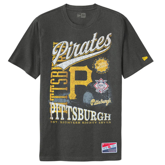 Pittsburgh Pirates New Era Eighteen Eighty Seven Graphite Tee