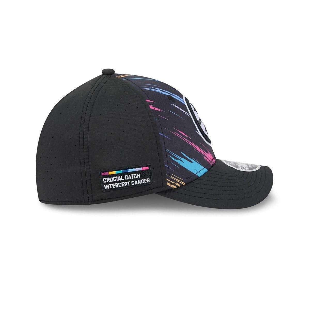 Pittsburgh Steelers New Era Black 2026 NFL Crucial Catch 39THIRTY M-Crown Stretch Hat