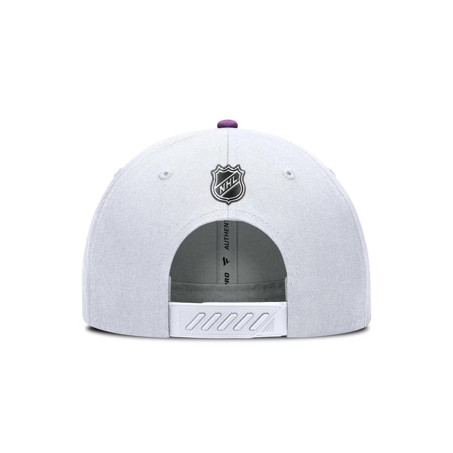 Pittsburgh Penguins Fanatics White Authentic Pro Hockey Fights Cancer Adjustable Hat