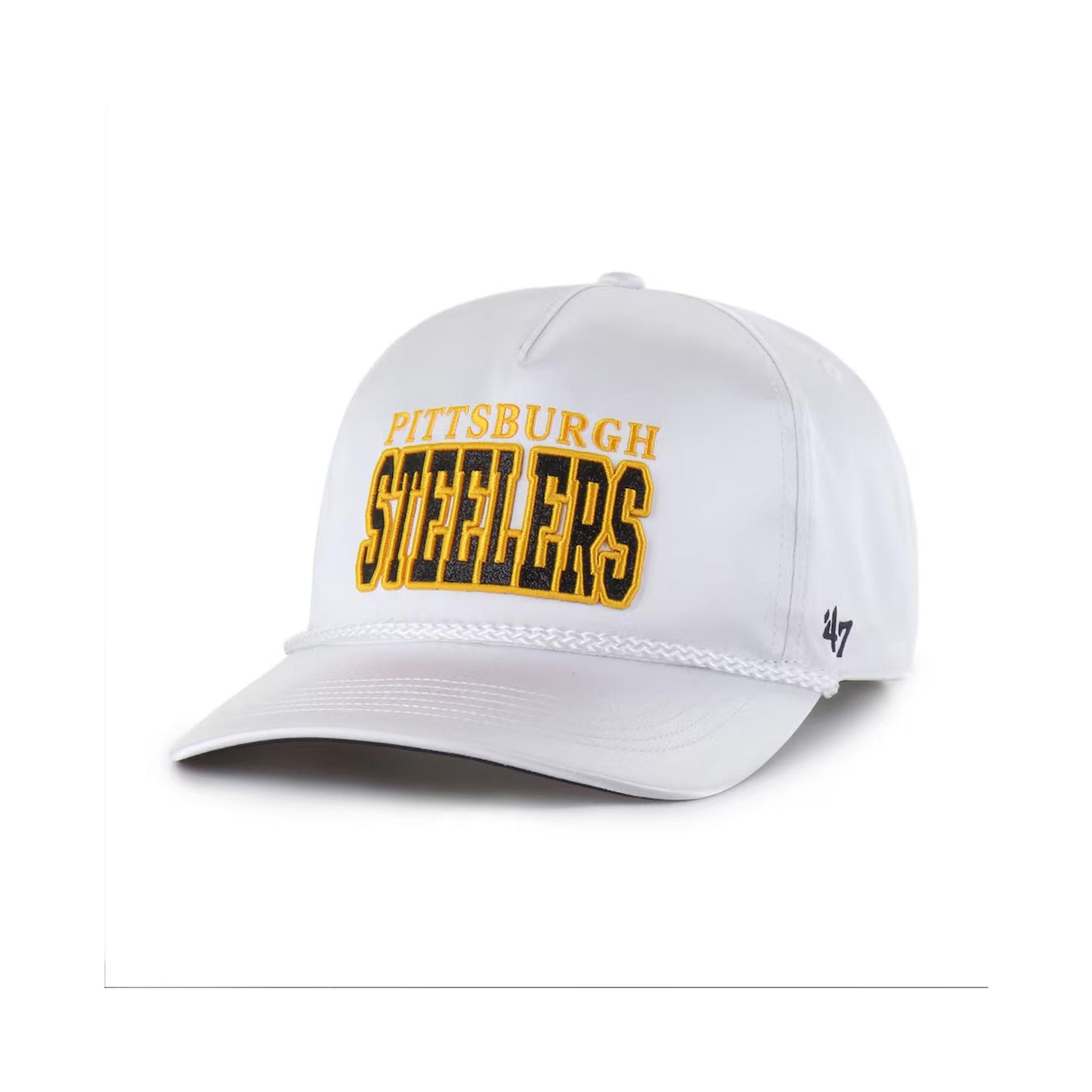 Women's Pittsburgh Steelers '47 White Outspoken Hitch Adjustable Hat