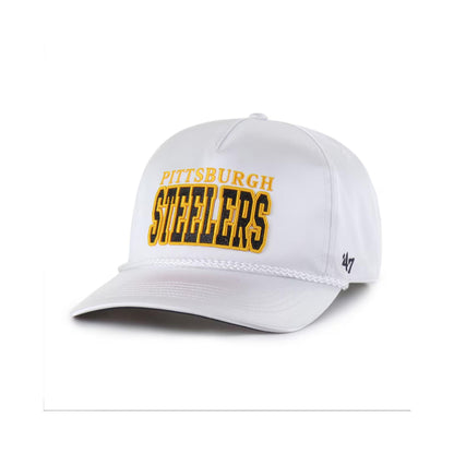 Women's Pittsburgh Steelers '47 White Outspoken Hitch Adjustable Hat
