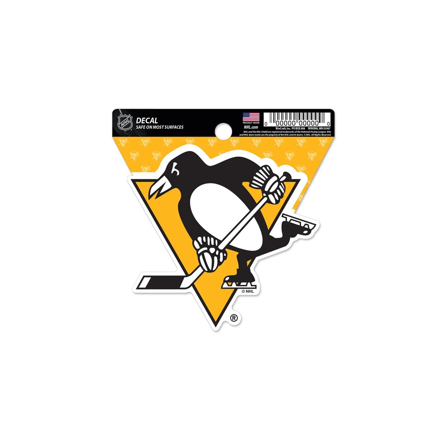 Pittsburgh Penguins Clean Cut Decal 3" x 4"