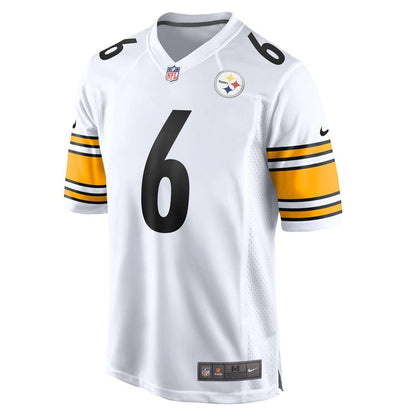 Pittsburgh Steelers Patrick Queen #6 Men's Nike Replica Away Jersey