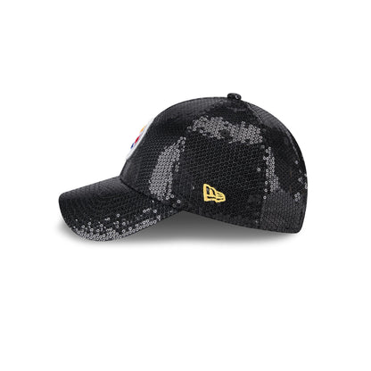 Pittsburgh Steelers Women's 9FORTY Black Sequin Adjustable Hat