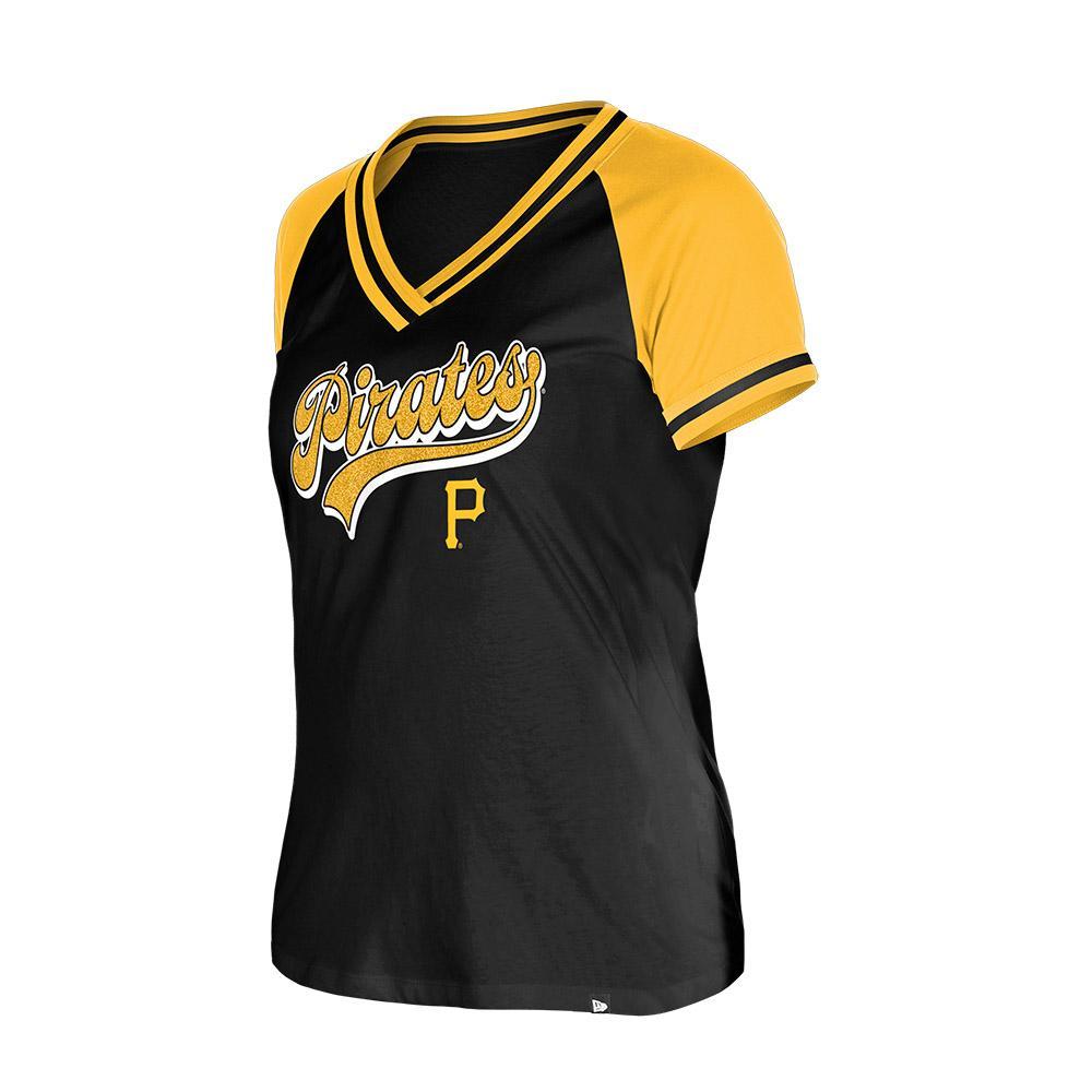 Pittsburgh Pirates Women's Glitter Logo Top