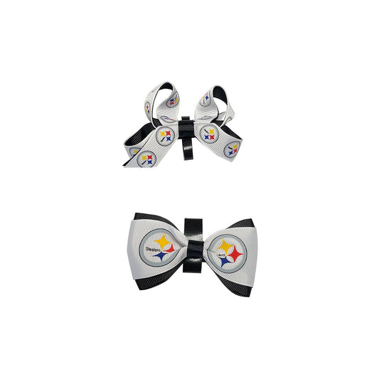 Pittsburgh Steelers Pet Bow 2-Pack