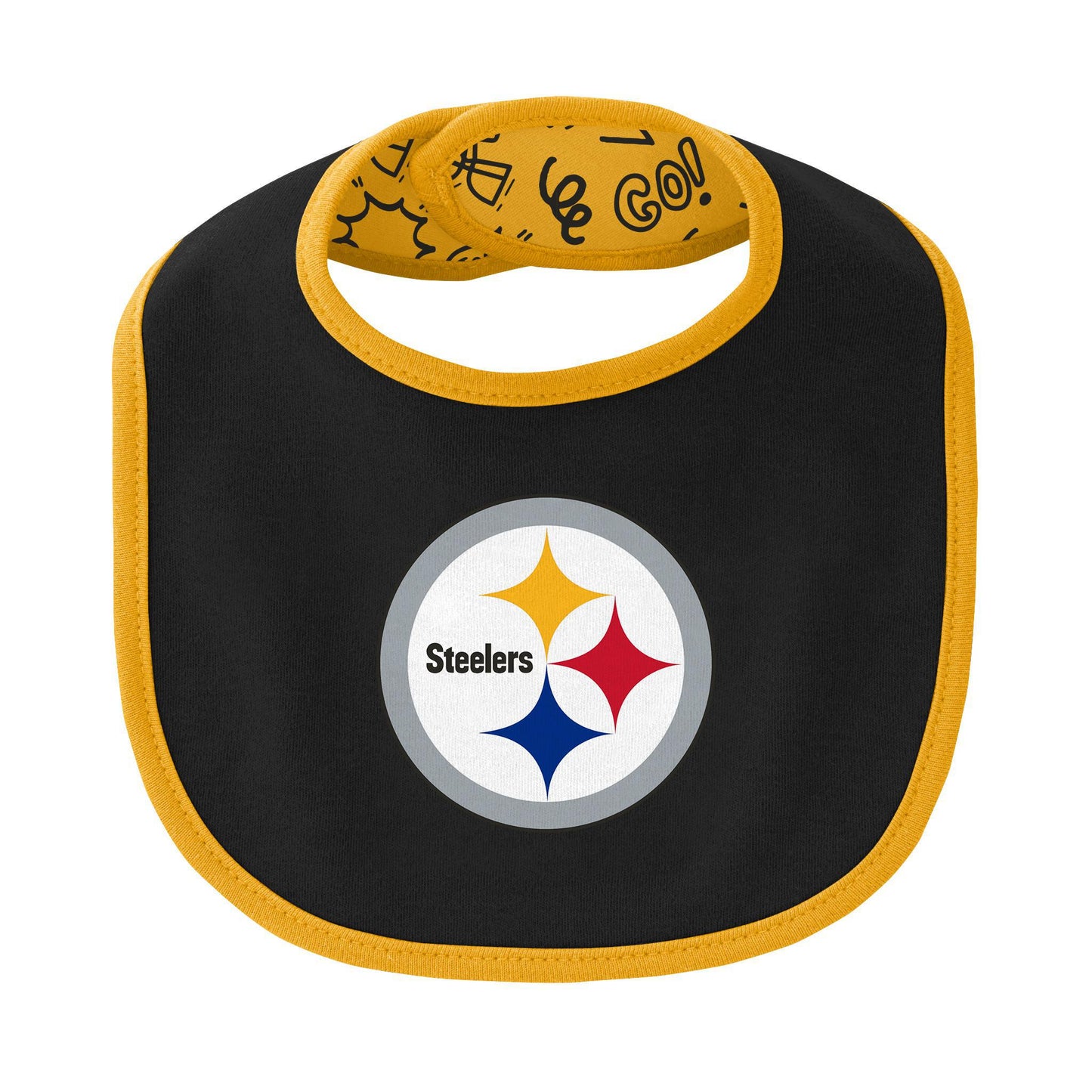 Pittsburgh Steelers 3-Piece Creeper, Bib, & Hat Set