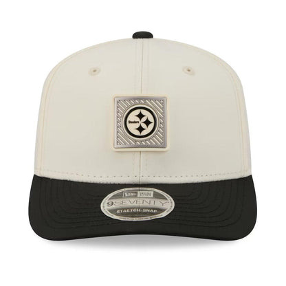 Pittsburgh Steelers 2026 NFL Training Camp 9SEVENTY Cream/Black Stretch-Snap Hat
