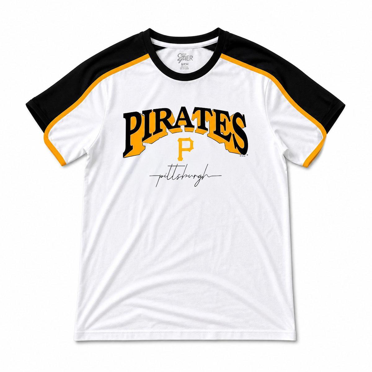 Pittsburgh Pirates Women's Black Stripe Top