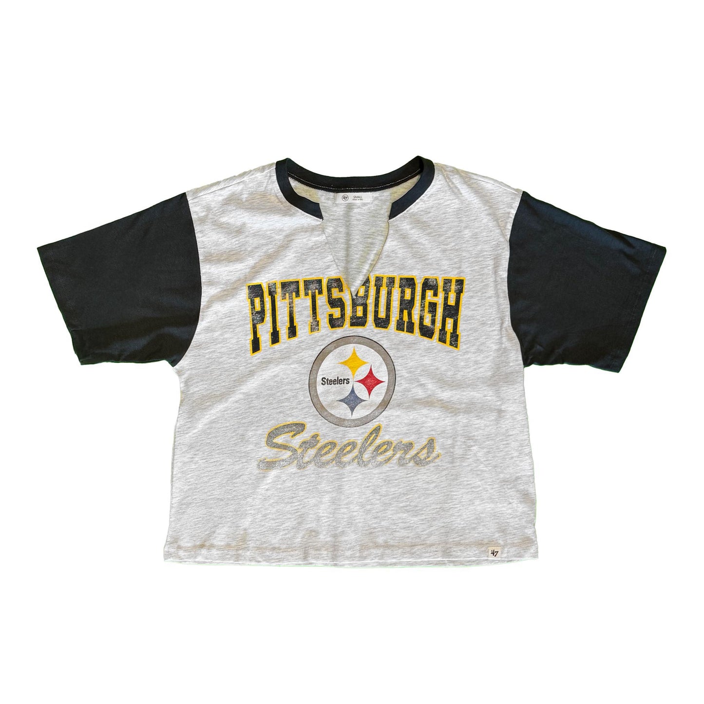 Womens '47 Pittsburgh Steelers V-Cut Top