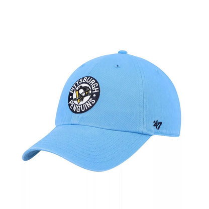 Pittsburgh Penguins Light Blue Clean Up Adjustable Hat