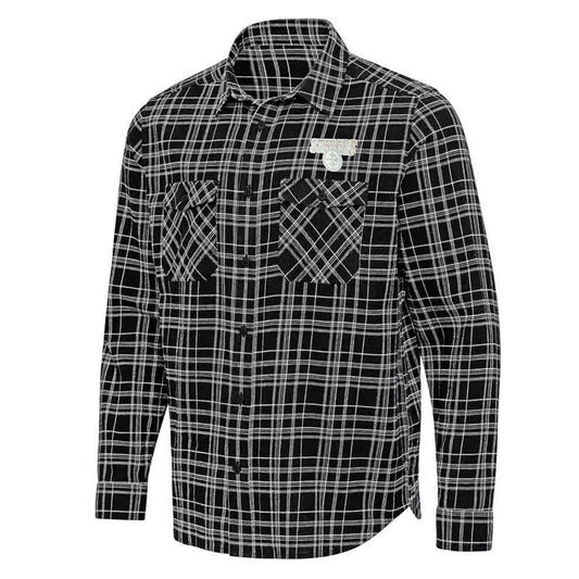Pittsburgh Steelers Antigua Black Private Long Sleeve Dress Shirt