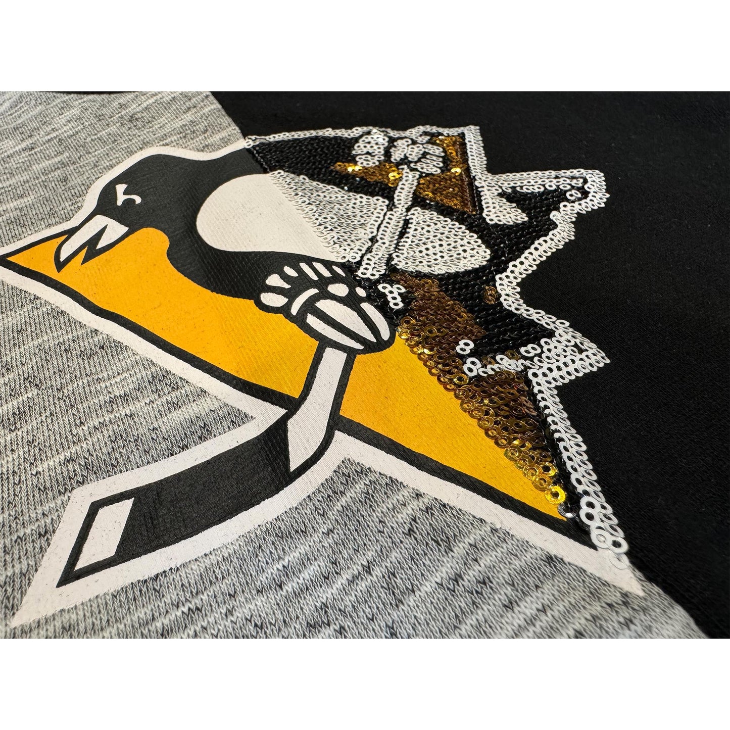 Pittsburgh Penguins Split Sequin Sweatshirt