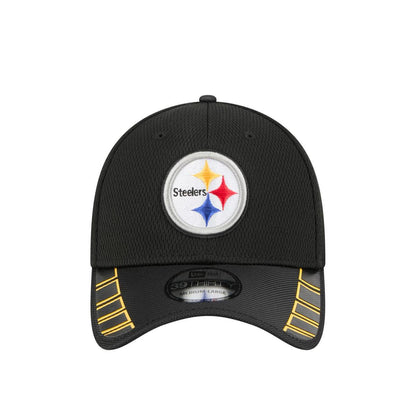 Pittsburgh Steelers Black Visor Hit 39THIRTY Stretch-Fit Hat