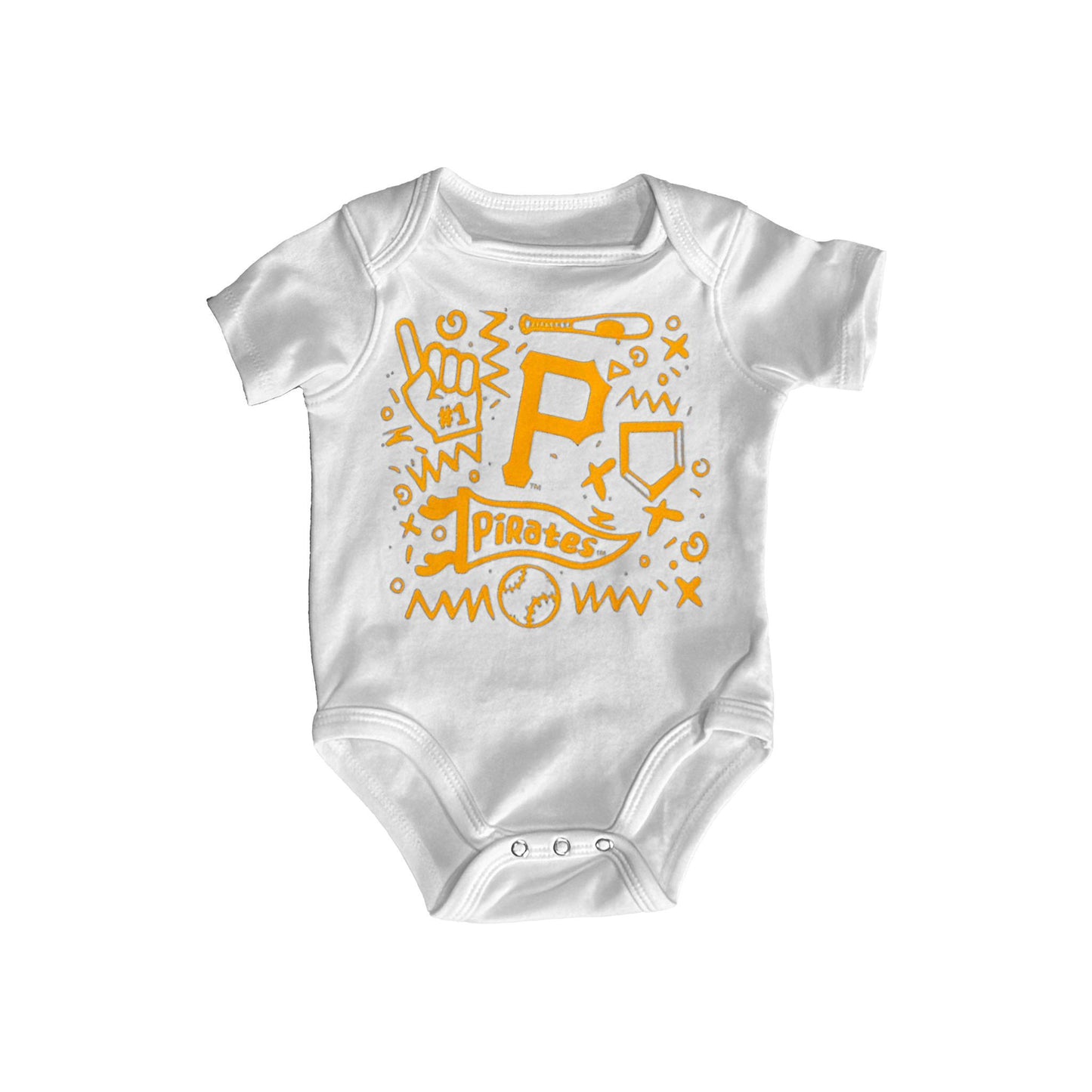 Pittsburgh Pirates Baseball Infant 3-Piece Creeper Set