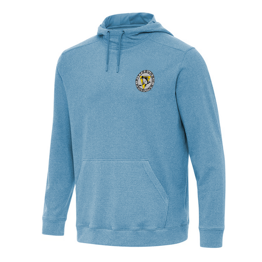 Antigua Pittsburgh Penguins Blue Cloud Long Sleeve Hoodie