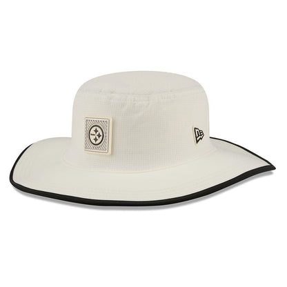 Pittsburgh Steelers 2026 NFL Training Camp Cream/Black Panama Bucket Hat