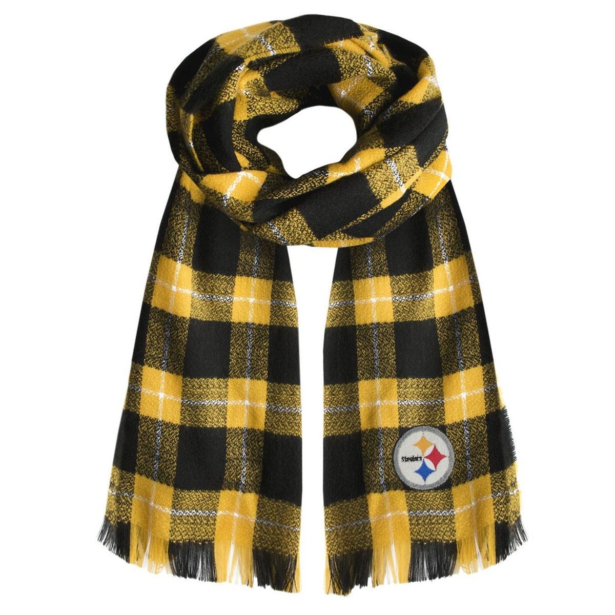 Pittsburgh Steelers 70" x 30" Plaid Blanket Scarf