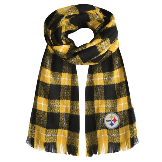 Pittsburgh Steelers 70" x 30" Plaid Blanket Scarf