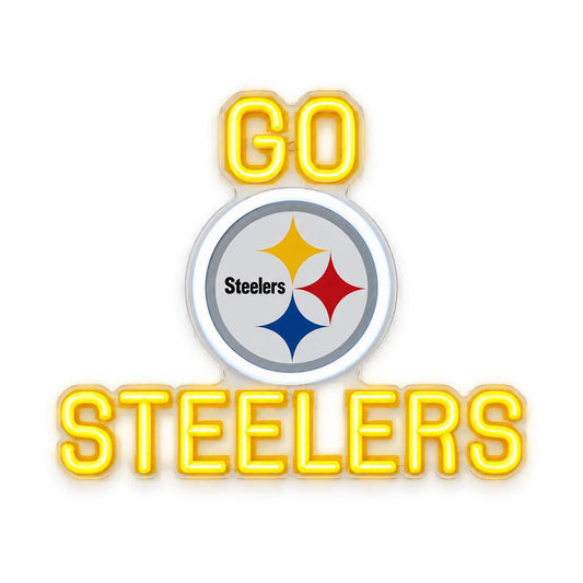 Pittsburgh Steelers GO STEELERS Team Light Up Blinking Sign