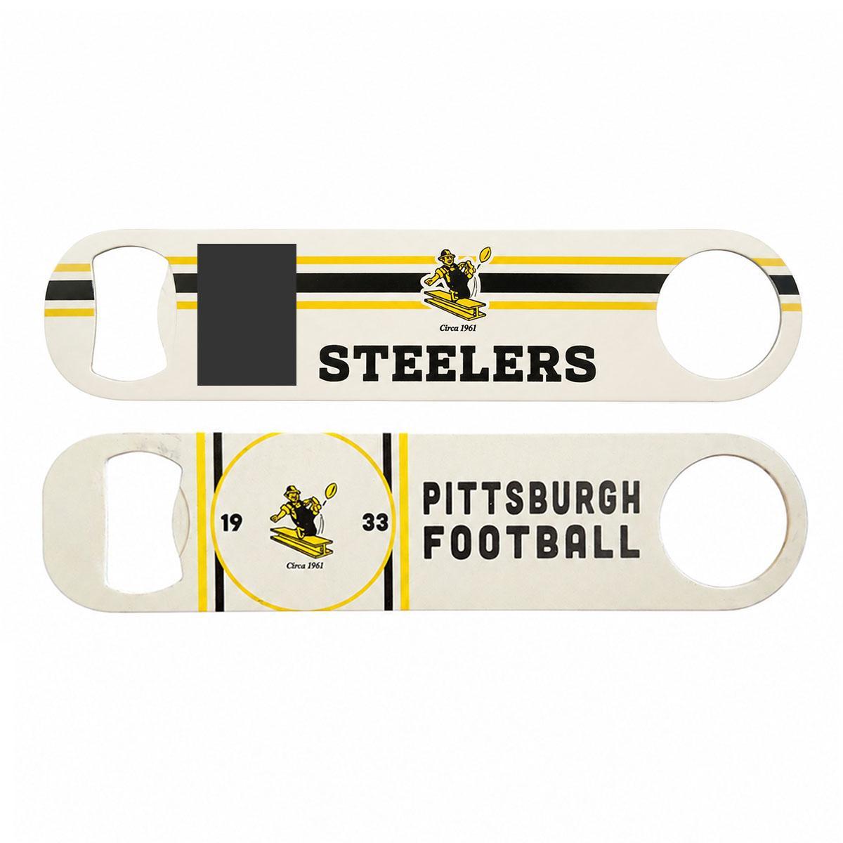 Pittsburgh Steelers Retro Bottle Opener With Magnet