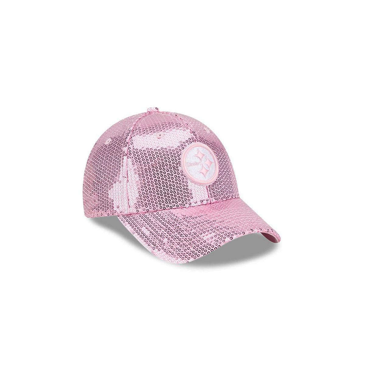 Pittsburgh Steelers Girl's 9FORTY Pink Sequin Adjustable Hat