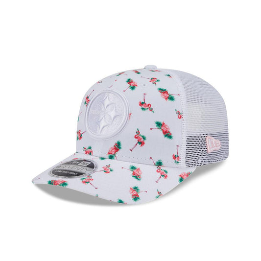 Pittsburgh Steelers Flamingo 9SEVENTY Stretch-Snap Trucker Hat