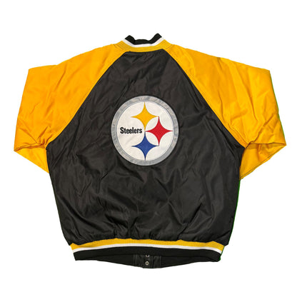 Pittsburgh Steelers Women's Puffy Button Varsity Jacket
