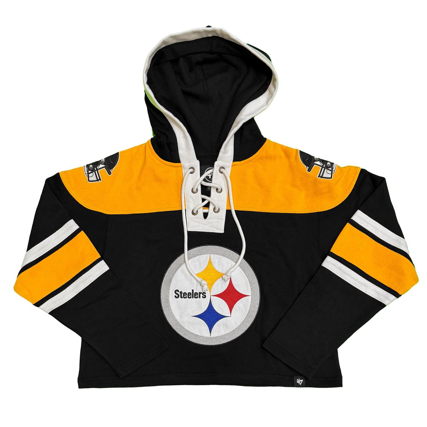 Pittsburgh Steelers Womens '47 Lace-Up Pullover