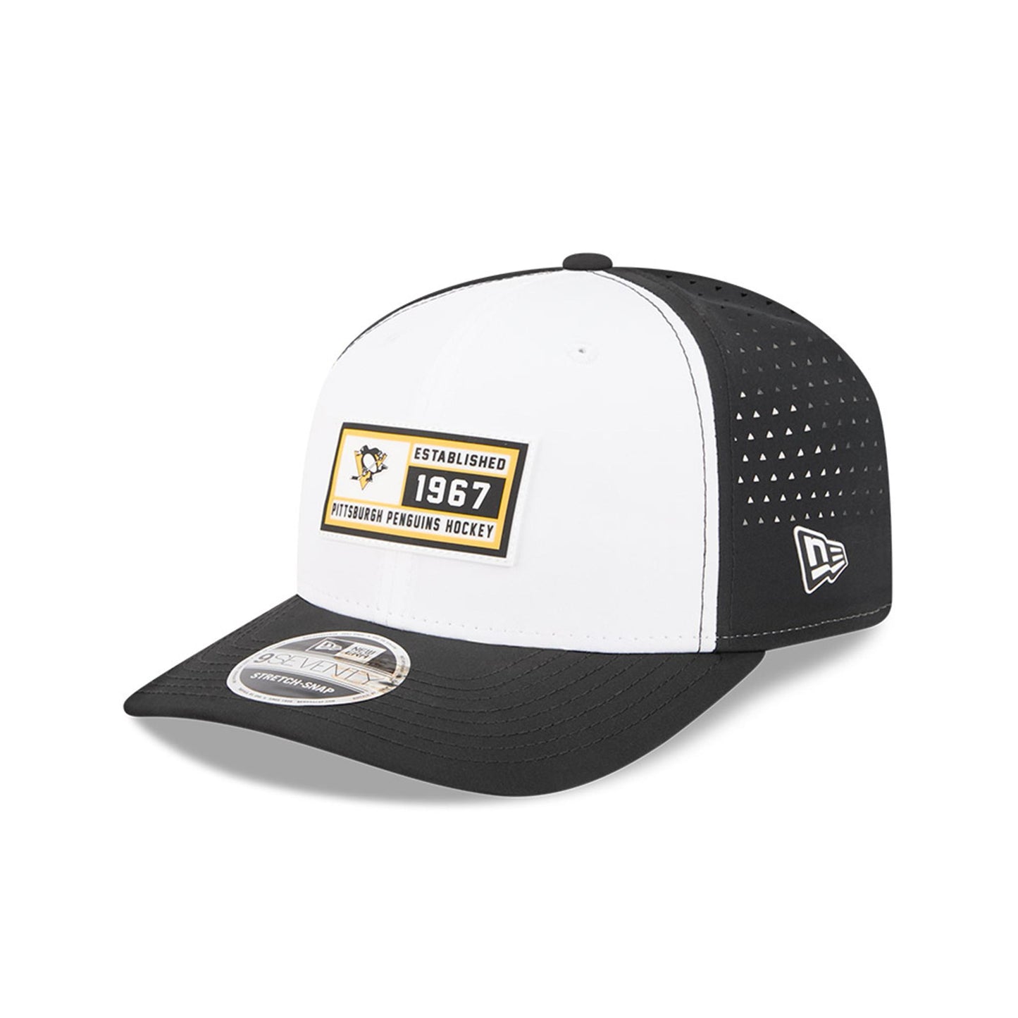 Pittsburgh Penguins 9SEVENTY Est Patch Stretch Snap Adjustable Hat