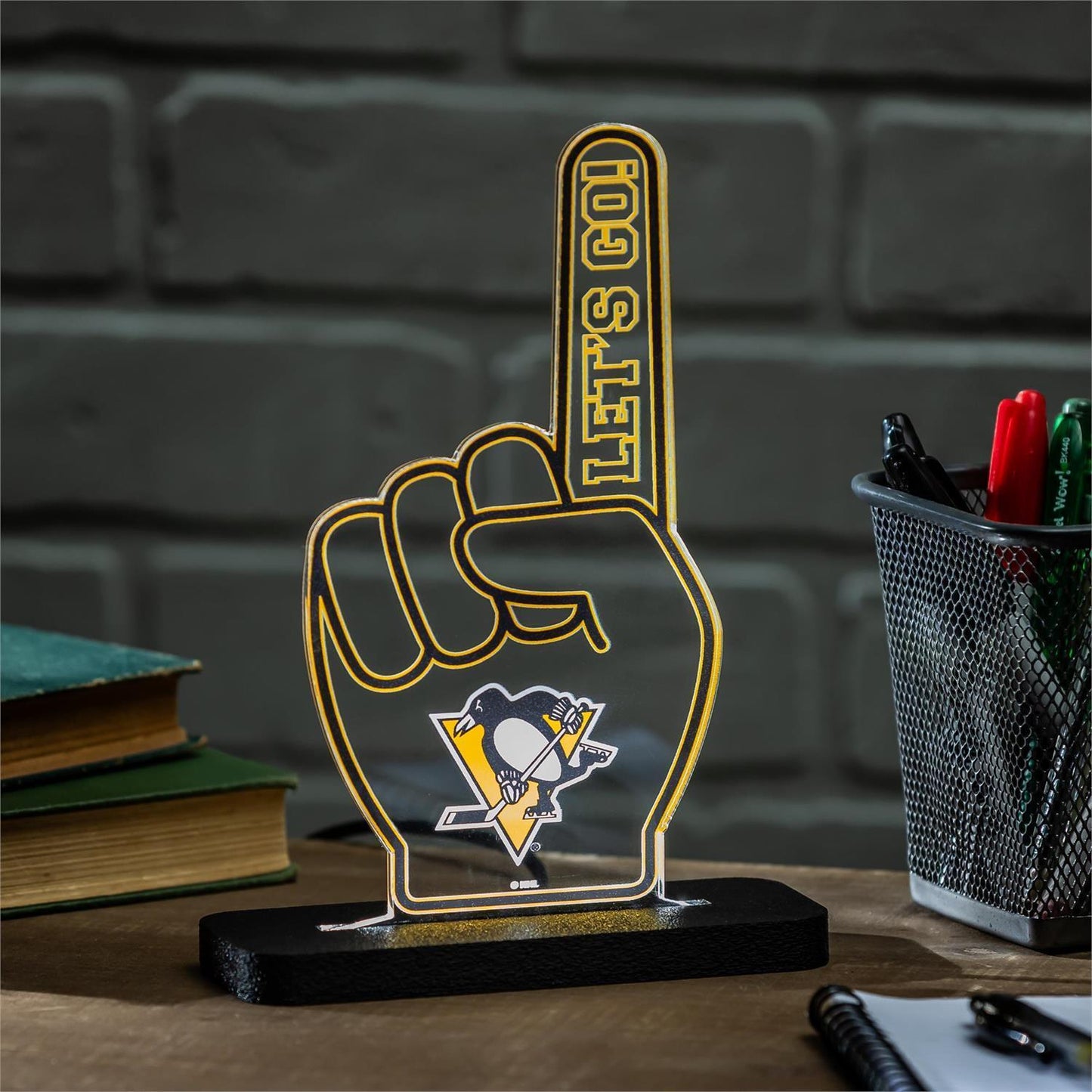 Pittsburgh Penguins NHL Hockey Foam Finger Desklite